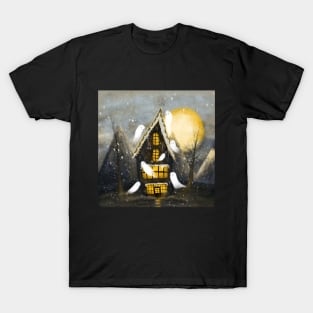 Cute Ghosts haunted house T-Shirt